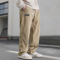 Corduroy Relaxed Fit Broek voor Heren - Kaki