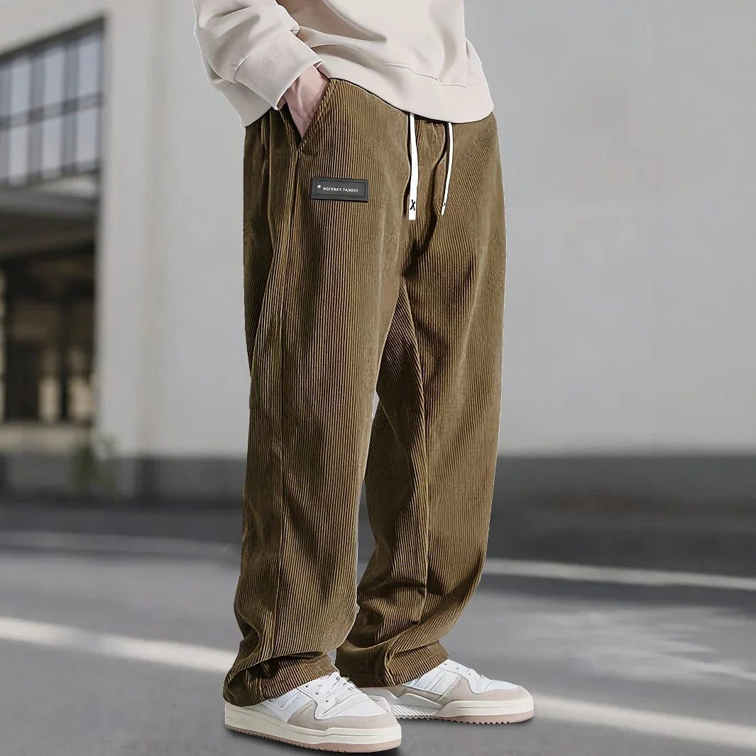 Corduroy Relaxed Fit Broek voor Heren - Bruin