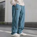 Corduroy Relaxed Fit Broek voor Heren - Blauw