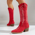 Cowboy Laarzen met Puntige Neus en Blokhak voor Dames - View 11