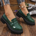 Crocodile Loafers met Lug Sole voor Dames - View 6