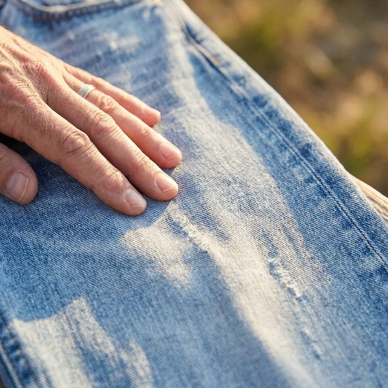 Cropped Straight Leg Jeans voor Dames - View 7
