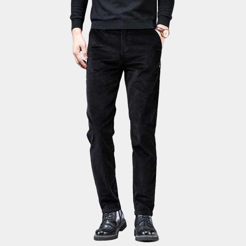 Corduroy Slim-fit Broek met Stretch voor Heren