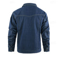 Denim Tussenjas met Geruit Voering voor Heren - View 8