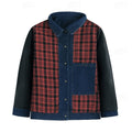 Denim Tussenjas met Geruit Voering voor Heren - View 9