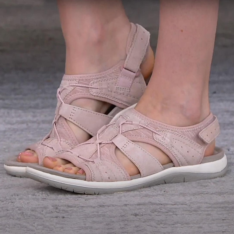 Leah | Open Teen Sandalen met Verstelbare Gespen voor Dames