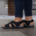 Leah | Open Teen Sandalen met Verstelbare Gespen voor Dames