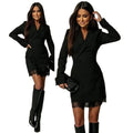Double-Breasted Kant Blazer Jurk voor Dames - View 5