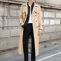 Double-Breasted Trenchcoat met Riem voor Heren