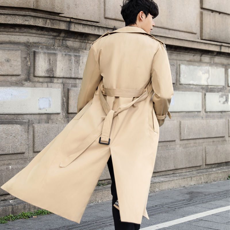 Double-Breasted Trenchcoat met Riem voor Heren