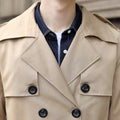 Double-Breasted Trenchcoat met Riem voor Heren - View 3