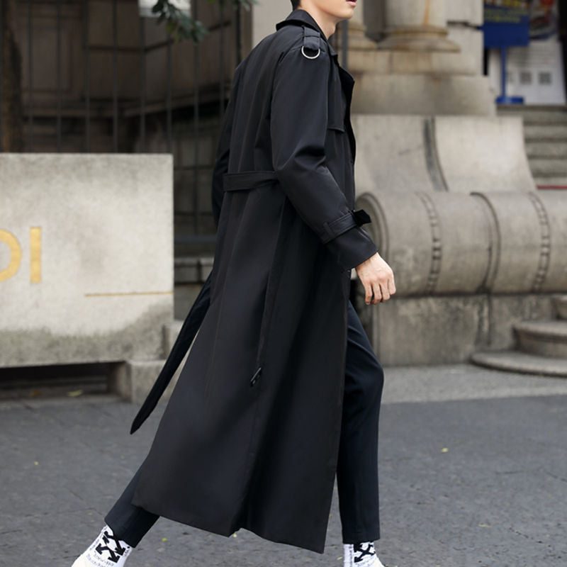 Double-Breasted Trenchcoat met Riem voor Heren - View 6