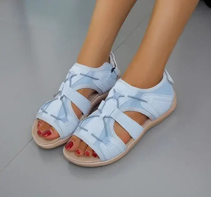 Leah | Open Teen Sandalen met Verstelbare Gespen voor Dames
