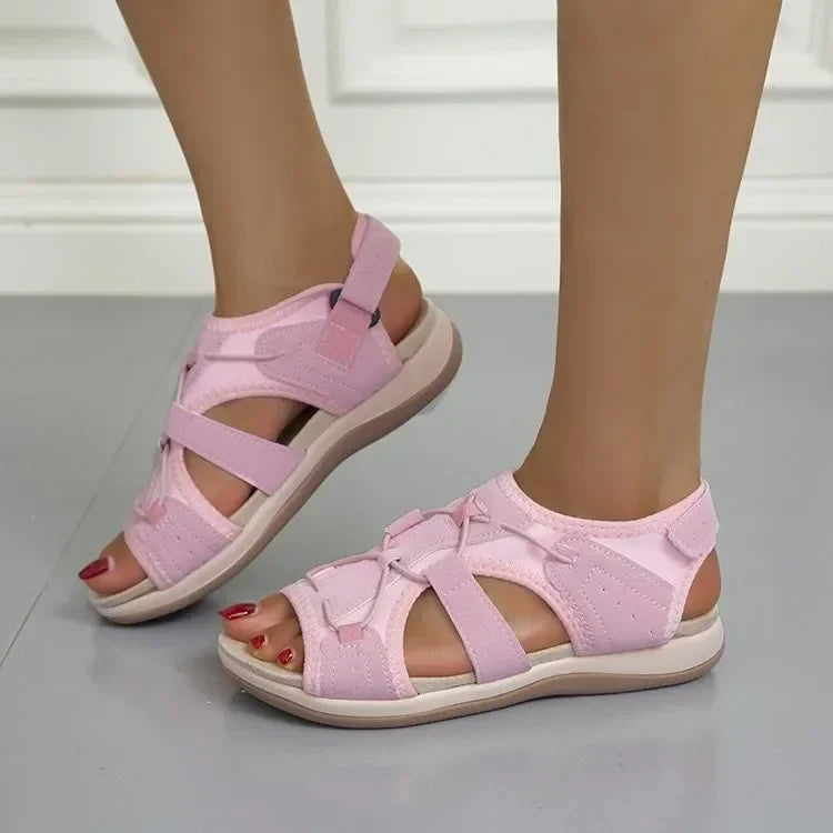 Leah | Open Teen Sandalen met Verstelbare Gespen voor Dames