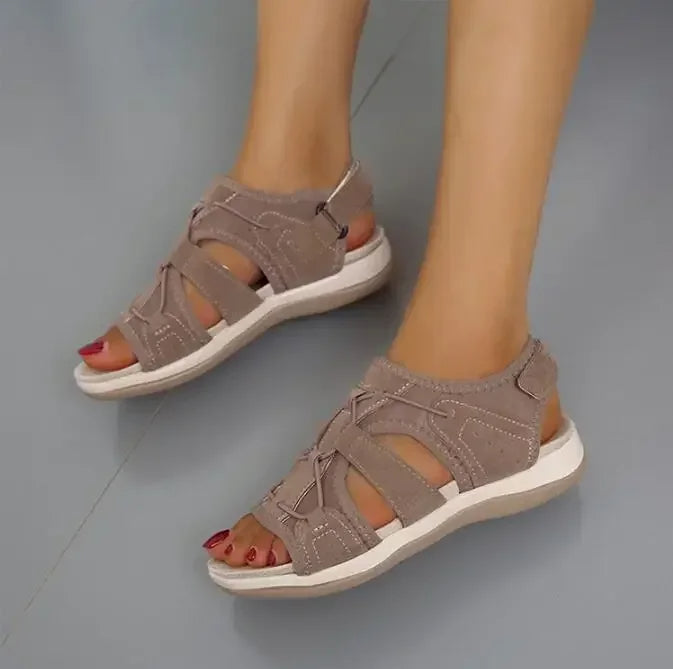 Leah | Open Teen Sandalen met Verstelbare Gespen voor Dames