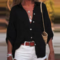 Linnen Blouse met Overslag voor Dames