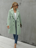Trenchcoat met Dubbele Knopenrij en Riem voor Dames - View 3