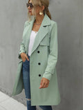 Trenchcoat met Dubbele Knopenrij en Riem voor Dames - View 5
