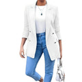Dubbele Rij Blazer voor Dames - Wit