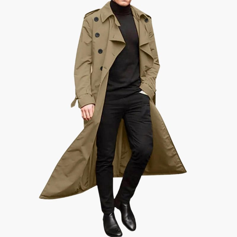 Dubbele Rij Trenchcoat voor Heren