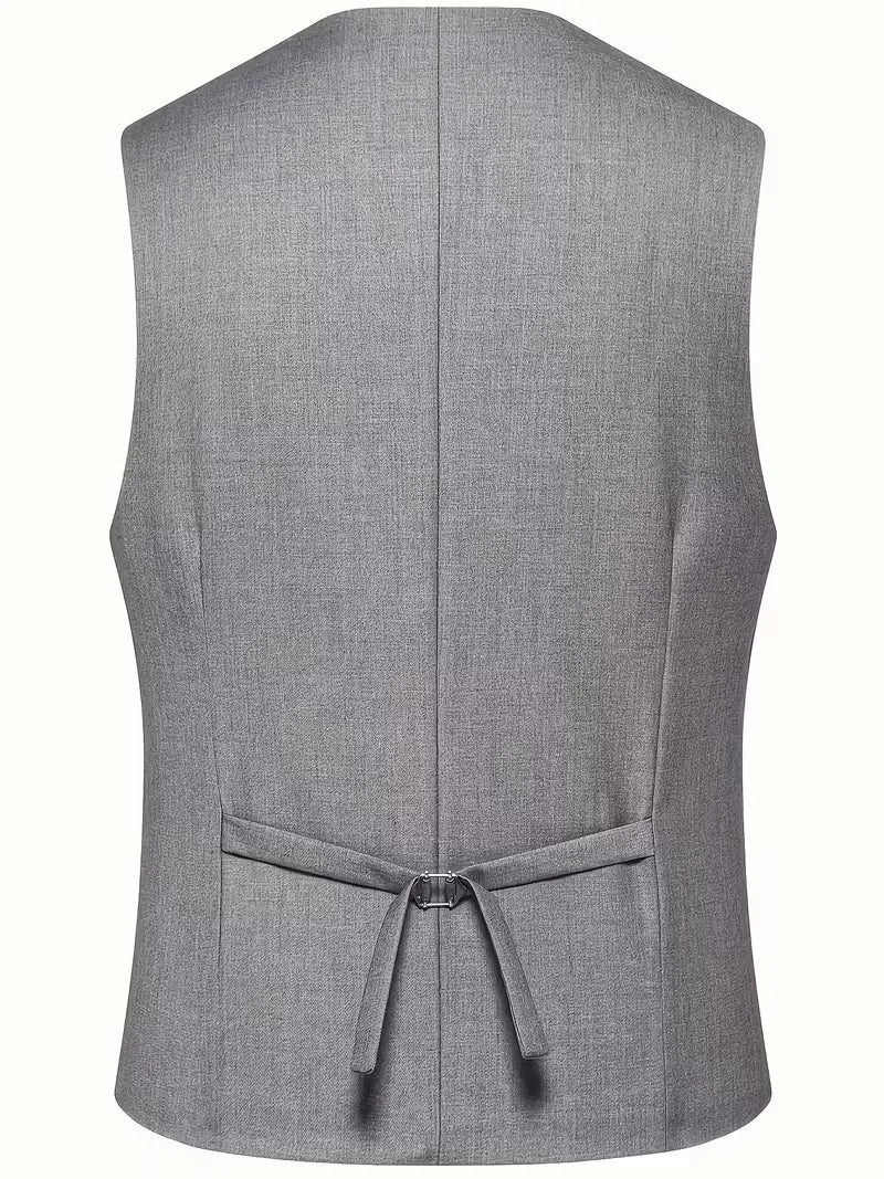 Slim Fit Double-Breasted Driedelig Pak Set voor Heren