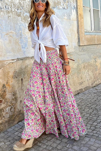 Esmé | Bloemen Boho Maxi Rok voor Dames