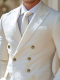 Linnen Dubbele Knopen Slim Fit Colbert voor Heren