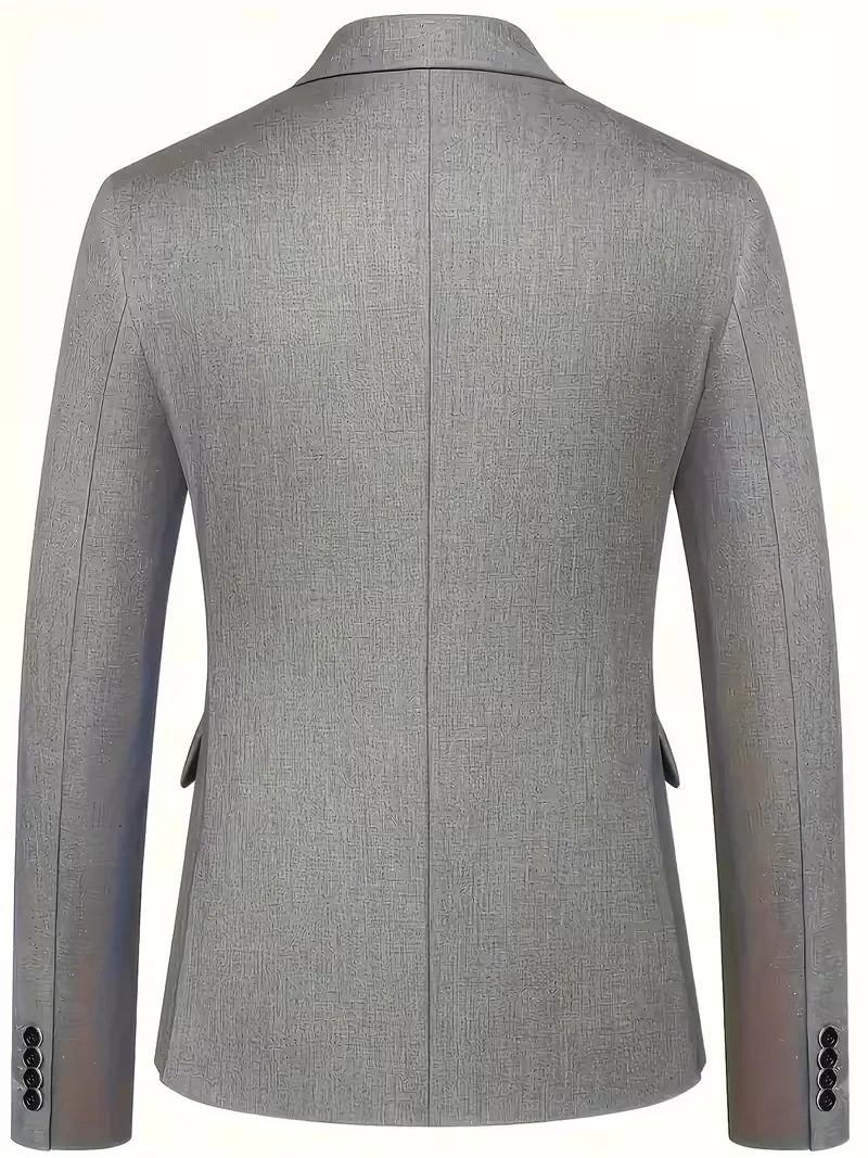 Slim Fit Double-Breasted Driedelig Pak Set voor Heren