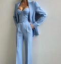Flared Broekpak met Hoge Taille voor Dames - View 4