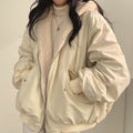 Fleece Jas met Capuchon voor Dames - Beige