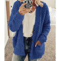 Fluffy Cardigan met Zakken voor Dames