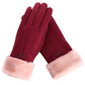 Fluffy Gevoerde Touchscreen Handschoenen voor Dames - View 8