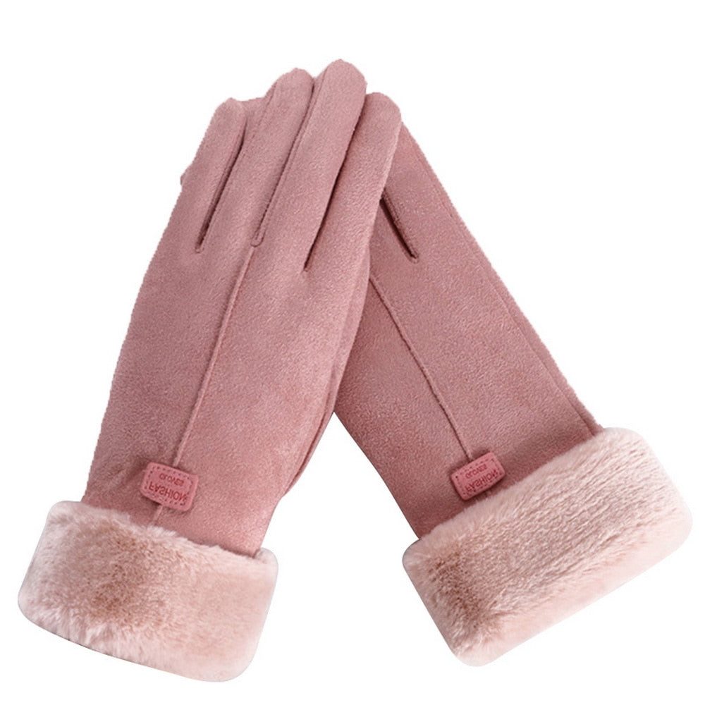 Fluffy Gevoerde Touchscreen Handschoenen voor Dames - View 10