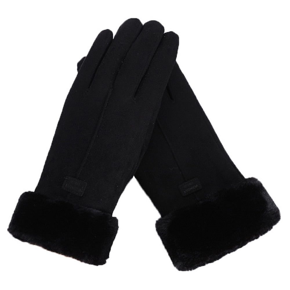 Fluffy Gevoerde Touchscreen Handschoenen voor Dames - View 13