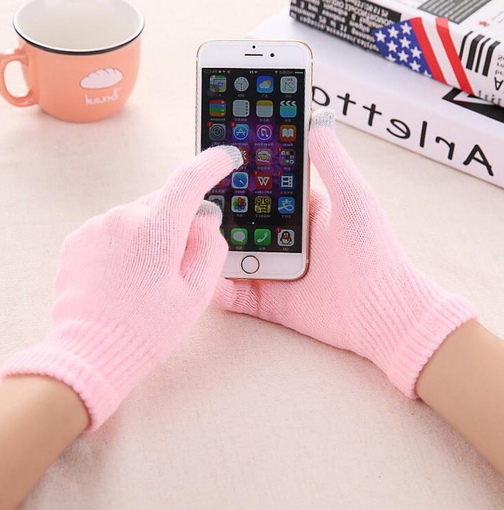 Fluffy Gevoerde Touchscreen Handschoenen voor Dames - View 5