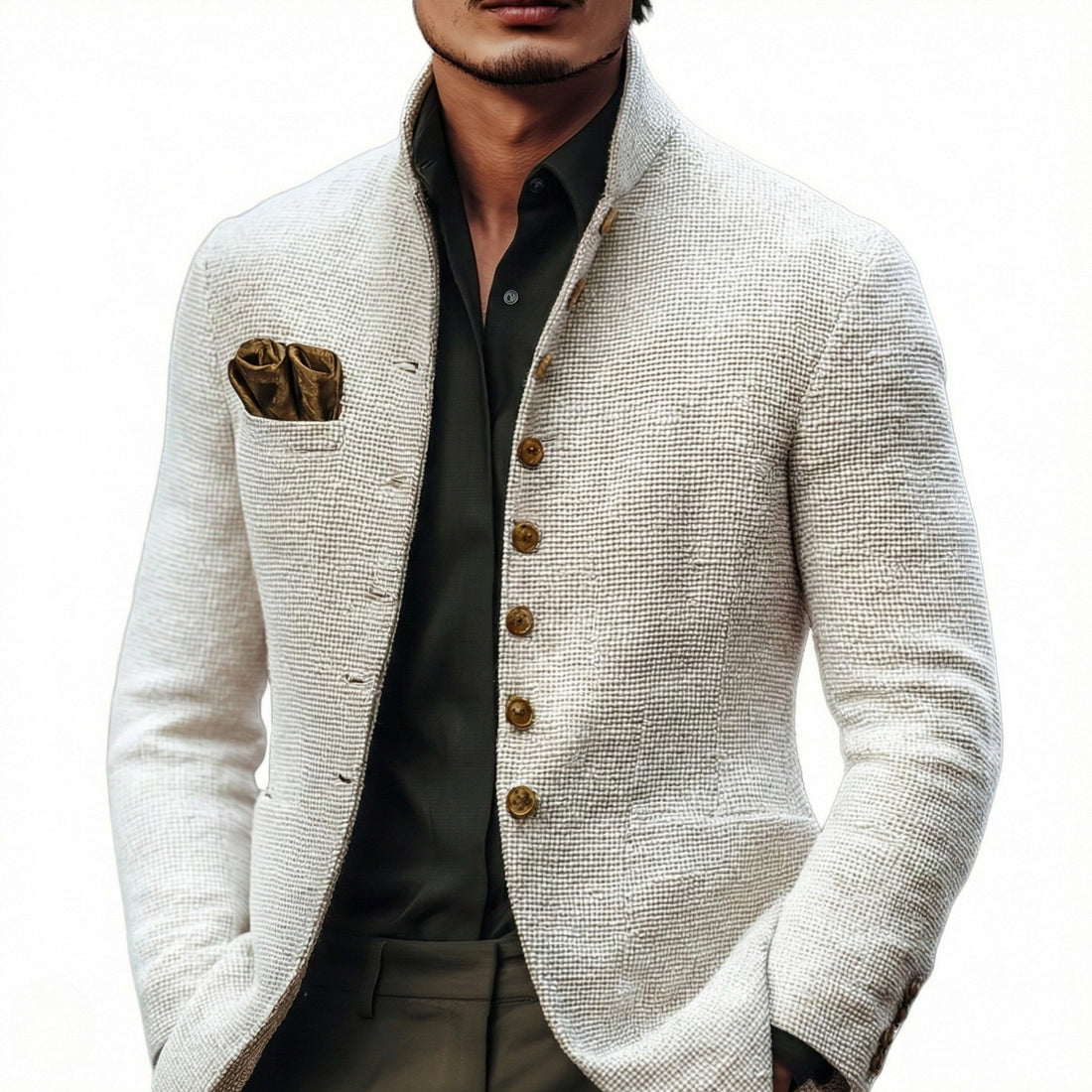 Gebreide Cardigan met Knoopsluiting voor Heren