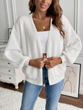 Gebreide Cardigan met Lange Mouwen en Steekzakken voor Dames - View 10