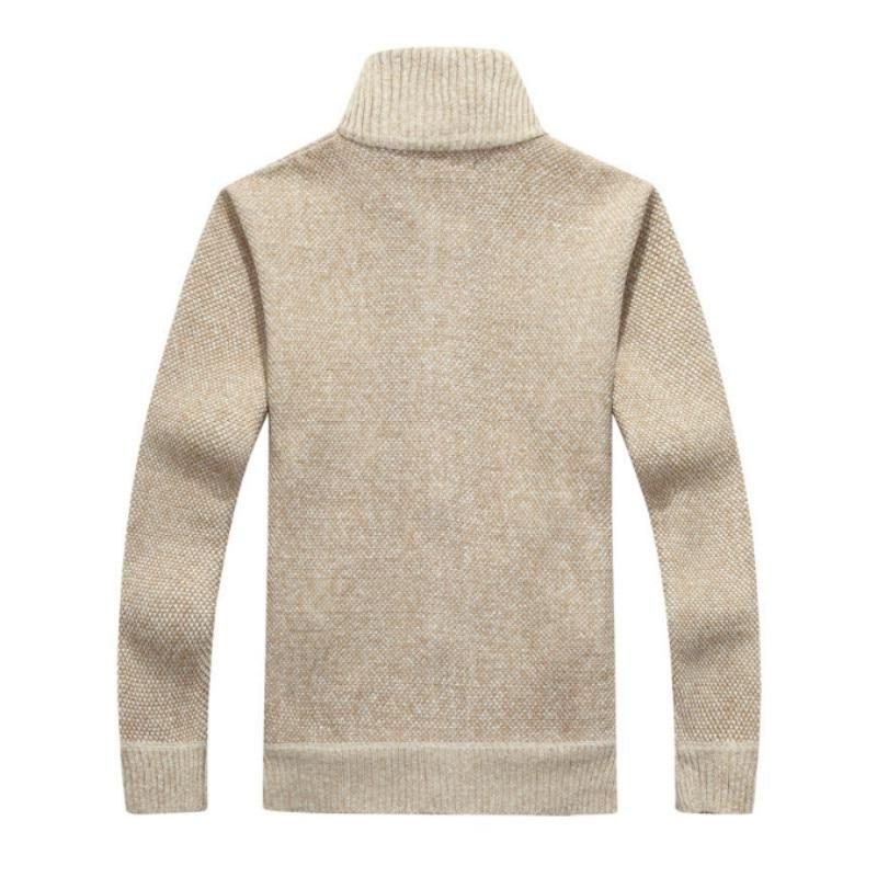 Gebreide Cardigan met Opstaande Kraag voor Heren - View 3
