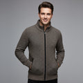 Gebreide Cardigan met Opstaande Kraag voor Heren - View 14