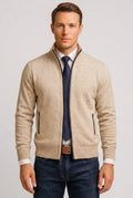 Gebreide Cardigan met Ritssluiting voor Heren