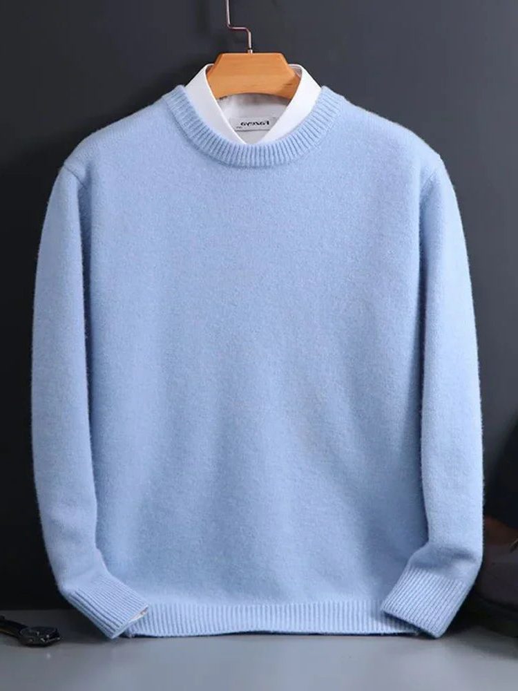 Gebreide Cashmere Trui met Ronde Hals voor Heren - View 3