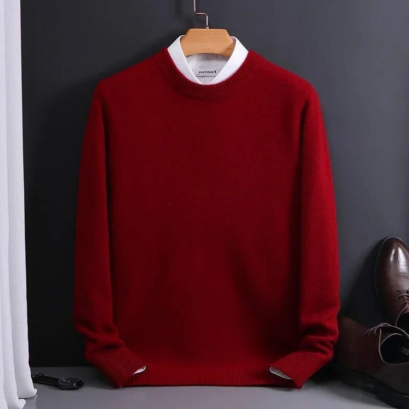 Gebreide Cashmere Trui met Ronde Hals voor Heren - View 4