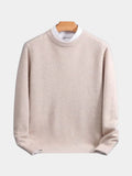 Gebreide Cashmere Trui met Ronde Hals voor Heren