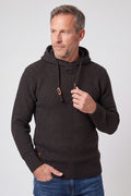 Gebreide Hoodie met Golfpatroon voor Heren