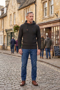 Gebreide Hoodie met Golfpatroon voor Heren - View 5