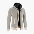 Gebreide Hoodie met Ritssluiting en Lange Mouwen voor Heren