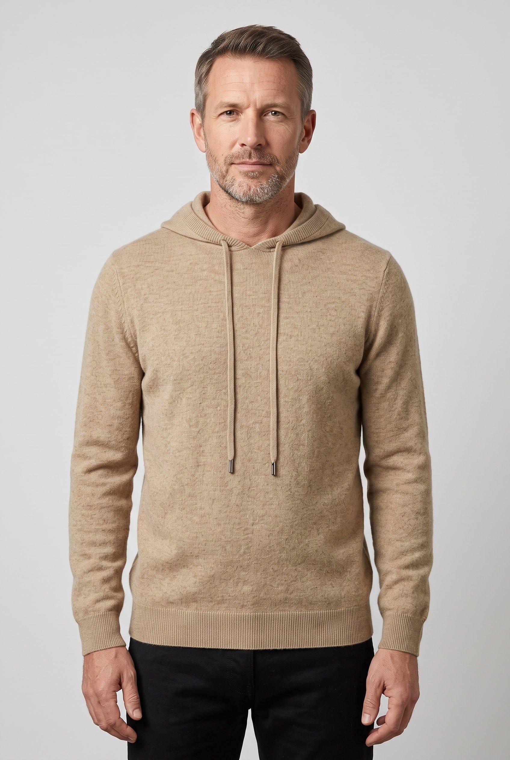Gebreide Hoodie met Trekkoord voor Heren