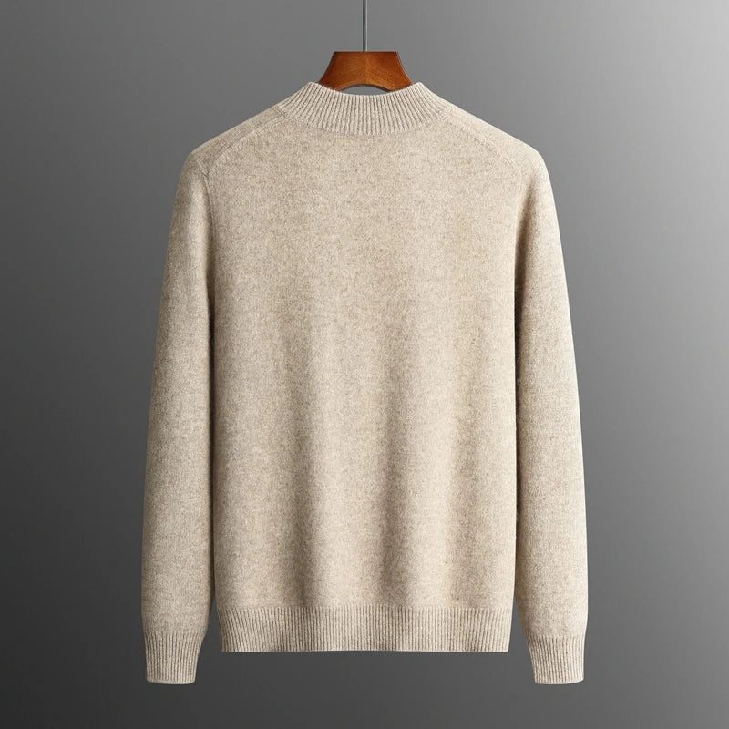 Gebreide Kasjmier Cardigan met Ritssluiting voor Heren - View 3