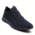 Gebreide Loopschoenen met Veters voor Heren - Blauw