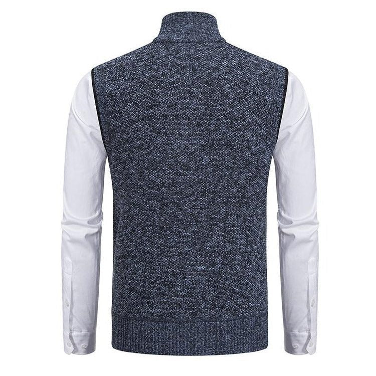 Gebreide Ritssluiting Vest voor Heren - View 4